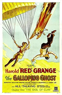 Airplane Prints: THE GALLOPING GHOST, Dorothy Gulliver, Red Grange in Chapter 1: The Idol of Clay, 1931