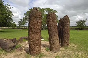 Africa Prints: THE GAMBIA. Wassu. Stone circles. AISA/Everett Collection**US SALES ONLY**