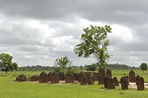 Africa Prints: THE GAMBIA. Wassu. Stone circles. AISA/Everett Collection**US SALES ONLY**