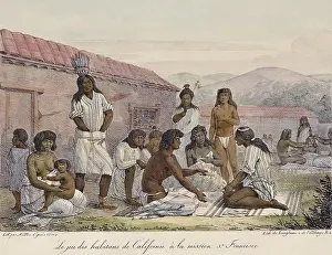 Native American Prints: GAMBLING BY THE INHABITANTS OF CALIFORNIA AT THE MISSION OF SAN FRANCISCO