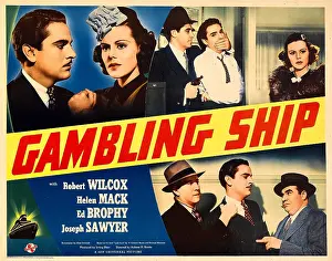 Wilcox Prints: GAMBLING SHIP, top from left: Robert Wilcox
