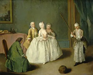 Venetian Prints: The Game of the Cooking Pot, by Pietro Longhi