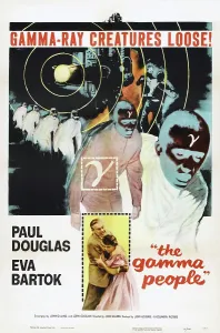 4x5pp Prints: THE GAMMA PEOPLE, US poster, bottom: Paul Douglas, Eva Bartok, 1956