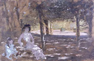 Freshness Prints: In the garden (In giardino), by Giuseppe De Nittis