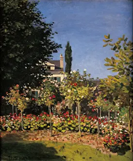 Garden Prints: Garden in Sainte-Adresse, by Claude Monet