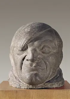 GARGALLO, Pablo (1881-1934). Pablo Picasso. 1913. Artistic avant-gardes. Sculpture on rock. SPAIN. Barcelona. National Art Museum of Catalonia