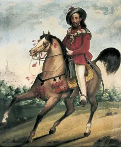 Garibaldi Prints: Garibaldi defending Rome. 1849