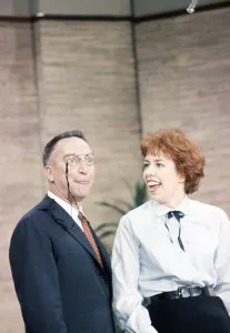 1960s Candids Prints: THE GARRY MOORE SHOW, From left: Garry Moore (host), Carol Burnett, on set, 1958-1967