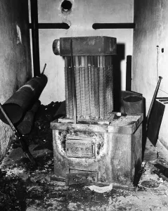 Concentration Camp Prints: A gas generator used to fill the gas chambers at a concentration camp near Natzviller