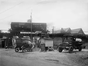 Gasoline Prints: A gas station owned by the Dome Oil Company