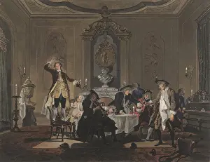 1760s Prints: Gathering of friends at the home of Biberius