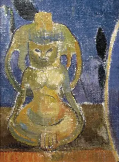 Italia Prints: GAUGUIN, Paul (1848-1903). The Beautiful Angele (Madame Angele Satre)