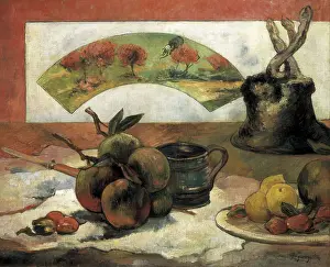 Feeding Prints: GAUGUIN, Paul (1848-1903). Still Life with a Fan