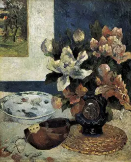 Paris Prints: GAUGUIN, Paul (1848-1903). Still Life with a Mandolin