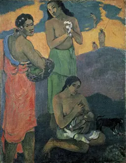 Gauguin Prints: GAUGUIN, Paul (1848-1903). Three Women on the Seashore or Maternity