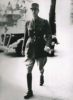 GAULLE, Charles de (1890-1970). General Charles De Gaulle in London (1940). AISA/Everett Collection**US SALES ONLY**