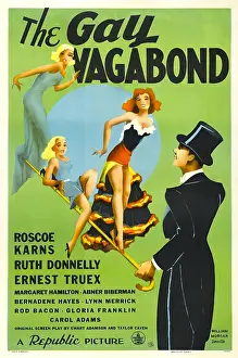 Cane Prints: THE GAY VAGABOND, poster art, 1941