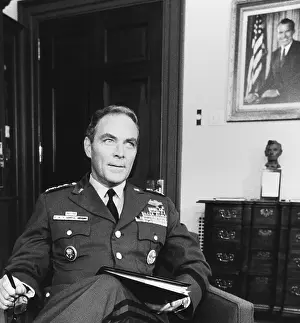 Chief Of Staff Prints: Gen. Alexander Haig, in the White House office formerly occupied by H
