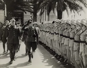 Inspection Prints: Gen. Italo Gariboldi (left), Italian governor of Libya