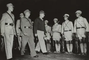 Inspection Prints: Gen. Joseph Stilwell inspecting Chinese troops in India in 1942