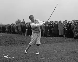 December Prints: Gene Sarazen (1902-1999), famous golfer at the beginning of his long career