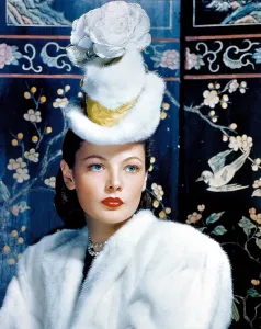 Womens Fashion Prints: Gene Tierney, 1940s