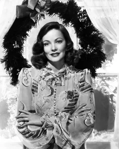 Womens Fashion Prints: Gene Tierney, Christmas Star Promotion shot
