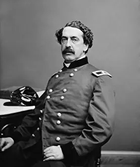 Officer Prints: General Abner Doubleday, officer of the Federal Army during the US Civil War, 1861-65