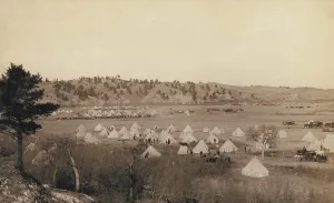 Tragedy Prints: General Brook's Camp near Pine Ridge, S.D. Jan. 17, 1891