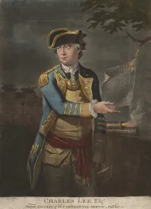 Epaulette Prints: General Charles Lee resigned his commission in the British Army when the American Revolution began in Boston in 1775