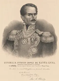 Epaulets Prints: General D. Antonio Lopez De Santa-Anna