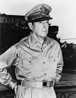 Posture Prints: General Douglas Macarthur in the last days of World War 2, August 24. 1945