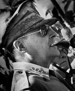 Philippines Prints: General Douglas MacArthur, during the World War 2 liberation of Leyte Island