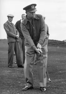 Golf Prints: General Dwight Eisenhower, plays golf at St