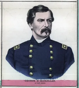 1860s Portrait Prints: General George B. McClellan. Major General commanding U