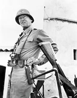 General Prints: General George Patton, (1885-1945), Sicily, 1943