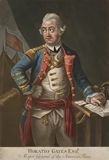 Epaulette Prints: General Horatio Gates served in the American Continential Army during the American Revolution