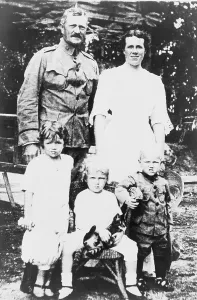 Images Dated 18th December 2007: General John Pershing (1860-1948) with wife and three children