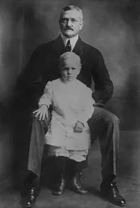 High Button Shoes Prints: General John Pershing with his old son Francis Warren, c. 1914-15