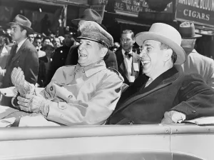 Heroes Prints: General MacArthur is cheered by New Yorkers on April 20, 1951