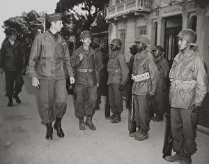 Inspection Prints: General Mark Clark, inspects the 92nd Infantry Division on Nov