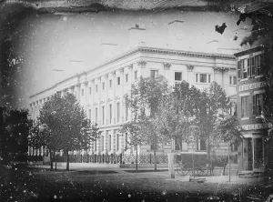 Post Office Prints: General Post Office from the corner of 7th Street and E Street, NW, Washington, D.C. 1847