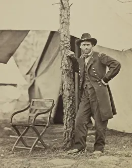 Class Of 1843 Prints: General Ulysses Grant, at his City Point Headquarters, Virginia