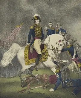 20 40 Years Old Prints: General William Henry Harrison at the Battle of Tippecanoe, Sept. 26, 1811