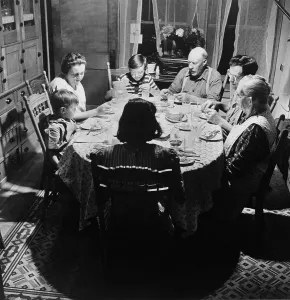 Bread Prints: Three generations of a farm family at dinner in East Montpelier