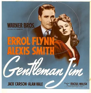 Images Dated 2nd September 2009: GENTLEMAN JIM, from left: Errol Flynn, Alexis Smith on window card, 1942