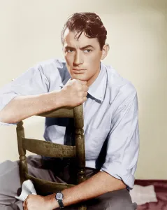 Sitting In Chair Prints: GENTLEMAN'S AGREEMENT, Gregory Peck