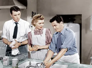 Rolled Up Sleeves Prints: GENTLEMAN'S AGREEMENT, from left: Gregory Peck