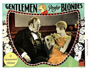 1928 Movies Prints: GENTLEMEN PREFER BLONDES, from left, Mack Swain, Ruth Taylor, 1928