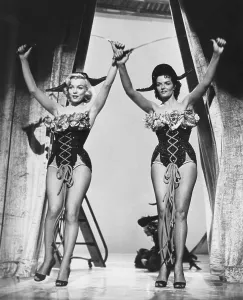 Tights Prints: GENTLEMEN PREFER BLONDES, from left: Marilyn Monroe